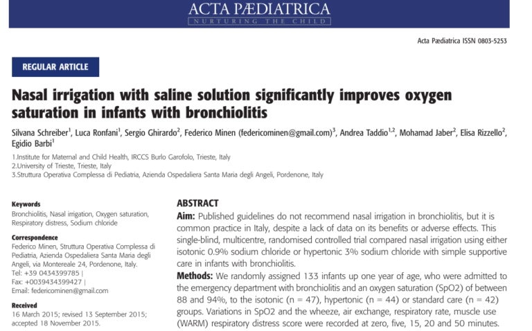乳児の細気管支炎の原因