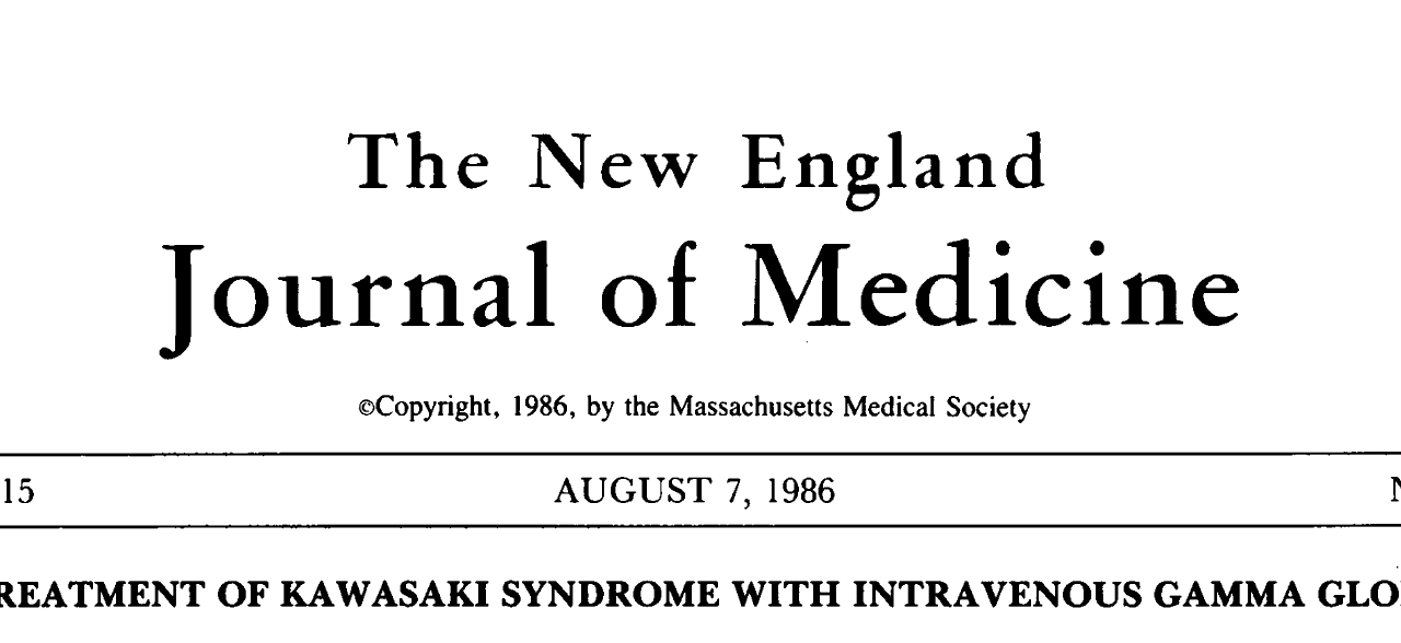 川崎病と免疫グロブリン大量療法の有効性の検証 アメリカ編 ドクターキッド Dr Kid